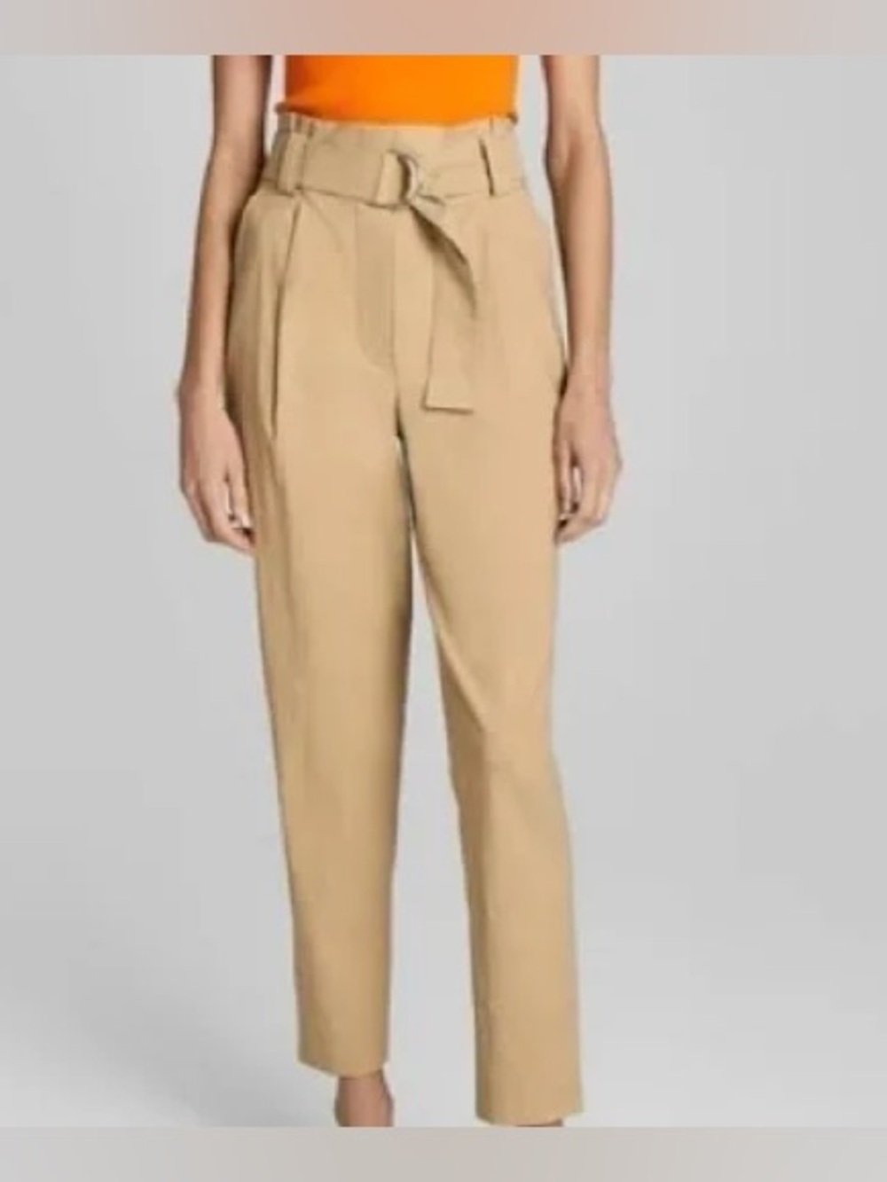 A.L.C. Diego Wide Leg Paper Bag pleated Trousers Size 6